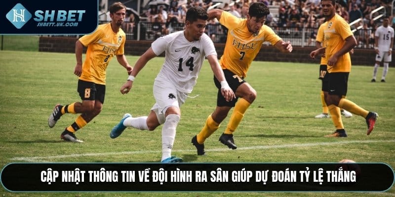Cập nhật thông tin về đội hình ra sân giúp dự đoán tỷ lệ thắng