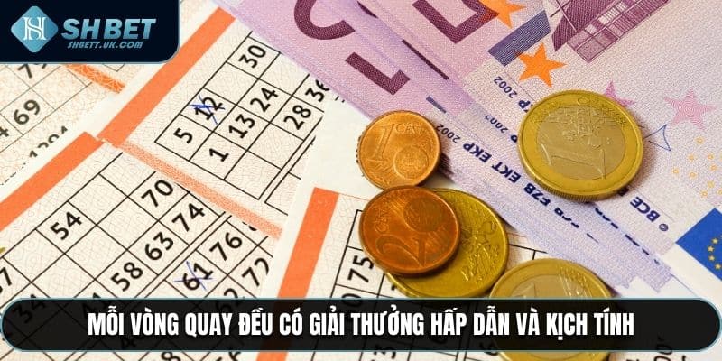 Mỗi vòng quay đều có giải thưởng hấp dẫn và kịch tính